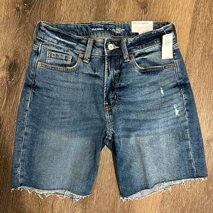 old navy straight denim shorts